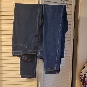 2 skinny jeans tights size medium